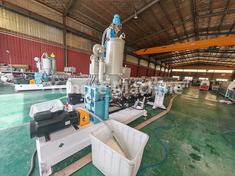 Yongte 16-63mm PPR three-layer pipe extrusion line for Algerian clients has successfully completed commissioning and acceptance