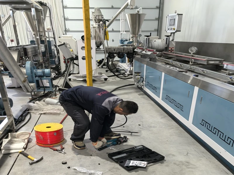 Installation of WPC Production Line for Canadian Customer