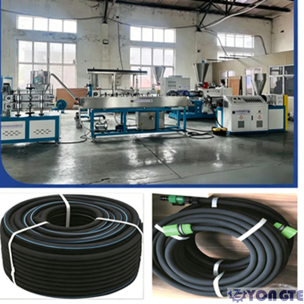 Acceptance trial of Rubber Seepage Pipe Production Line for Indian Client