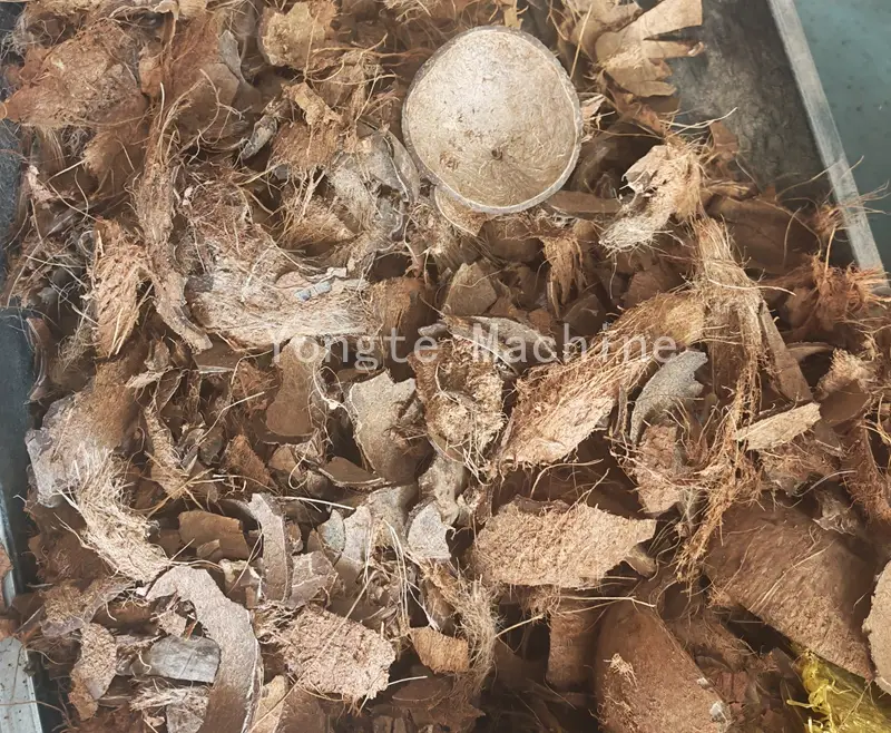 Trial to make coconut shell into WPC decking
