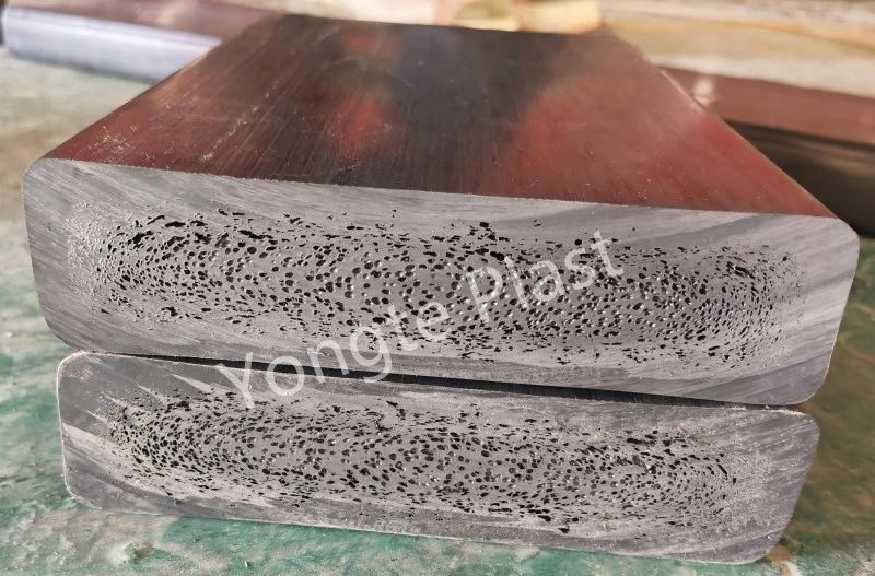 200x50mm Recycled Solid Plastic Lumber Machine Tested Successfully