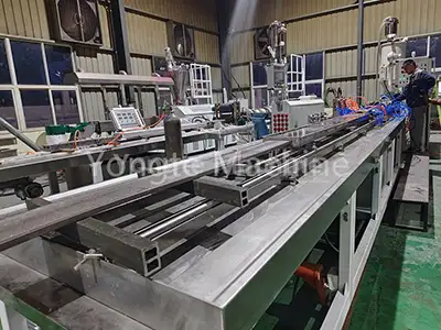 plastic lumber cooling system