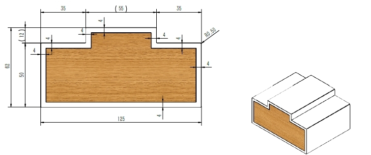 PVC Wood Co-extrusion Door Frame Machine
