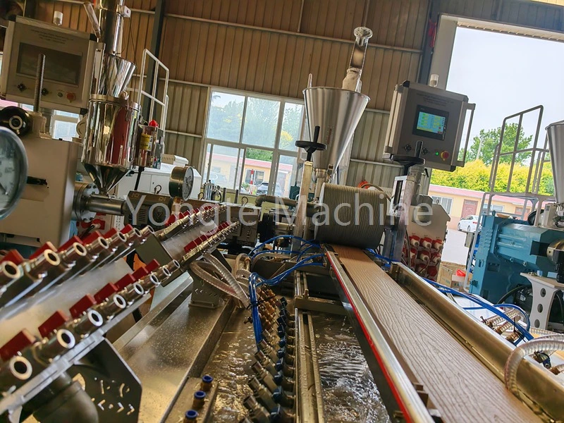 WPC production line for recycled PP/PE